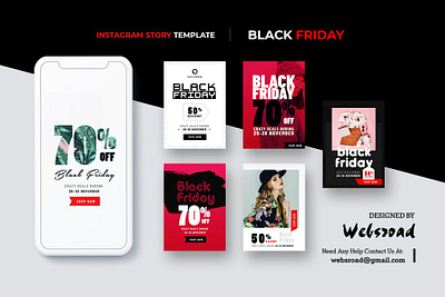 Black Friday Instagram Story Feed Templates | websroad ads advertisement banner brand discount facebook fashion feed instagram marketing media mobile news product promotion sales shop social story template