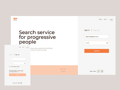 Search website, Sign in page clean clean design colors form log in login minimal minimalism registration search sign in sign up signin signup tabs ui ux web design webdesign website