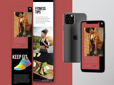 Fitness Web Mobi app design flat layoutdesign mobile design typography ui ux web