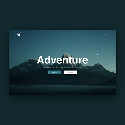 Adventure Bloc interface typography ui web design website