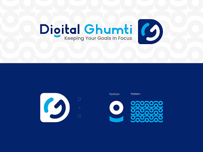 Digital Ghumti Logo Concept - Digital Agency ads advertisement agency branding agency colorfull d logo digital digitalmarketing favicon g logo goals icon illustration letter logo minimalist monogram pattern socialmedia socialmediamarketing