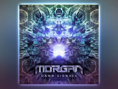 Morgan - Damn Signals cover 3d design digital fractal music psychedelic psytrance signal