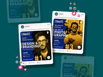 L'blenDO, Social Media poster designs branding design graphic design identity design social media social media design socialmedia yellow
