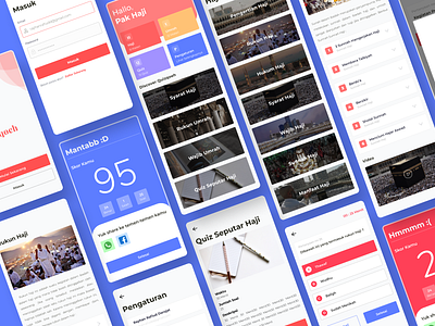 Hajiku Apps app blue clean clean ui dailyui haji react native ui uidesign umroh