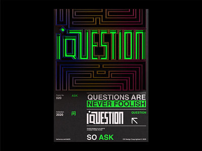CB Design PC-020 3d 3dart arnoldrender ask c4d c4dart chinese cinema4d dailyposter designeveryday graphicdesign layout motivation poster posterdesign postereveryday question typography typography art typography logo