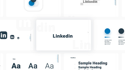 LinkedIn Redesign brand color designer interface logotype redesign typography