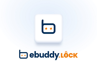 ebuddy.lock logo + app icon app icon branding logo