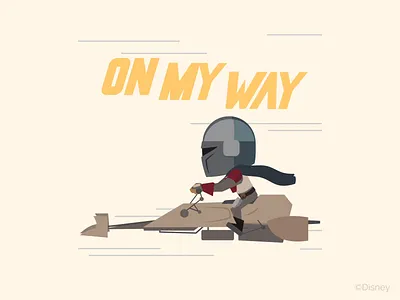 Mandalorian Stickers 2d after effects animation character design illustration illustrator motion sticker vector