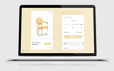 Furniture Shop checkout form #dailyui #002 clean dailyui debut design figma figmaafrica ui ux