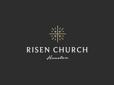 Risen Church church cross faith icon jerusalem logo mark risen symbol