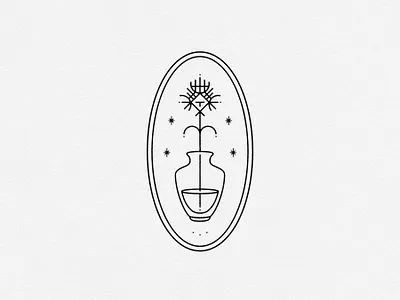 Talisman Flower Market Graphic badge brand branding design florist flower geometric geometrical illustration logo minimal modern monogram pattern tattoo traditional vector vintage