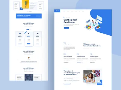 Creative Agency Website Landing 2020 agency blue creative creative agency design dribbble landing ui user interface website