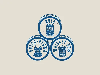 Bourbon barrel neighborhood seal badge badgedesign barrel bourbon branding butchertown iconography illustration kentucky louisville neighborhood nulu robby davis seal whiskey whiskey row