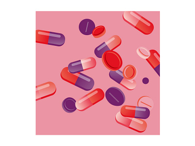 Ibiza design illustration pill pink vector