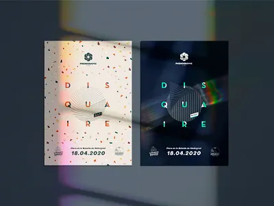 DD20 art branding day editorial event flyer glitch house lights music night paper party print shades techno