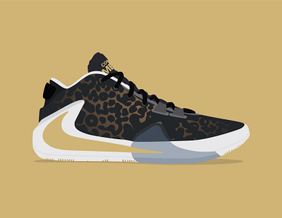 FREAKY adobe freak giannis giannis antetokounmpo illustration illustrator nike shoes sneaker illustration sneakerhead sneakers vector zoom