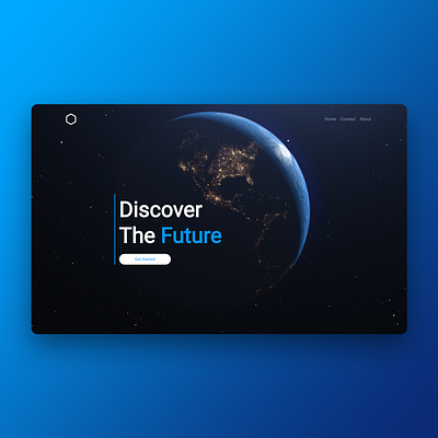 Discover Bloc earth space ui web design website