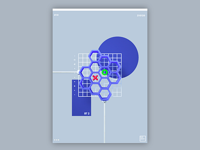 DATACOMB | Personal Project 3d 3d art 3d design 3d modeling 3dart 3dposter abstract blue cinema4d data dataviz honeycomb illustration mograph motiondesigner poster