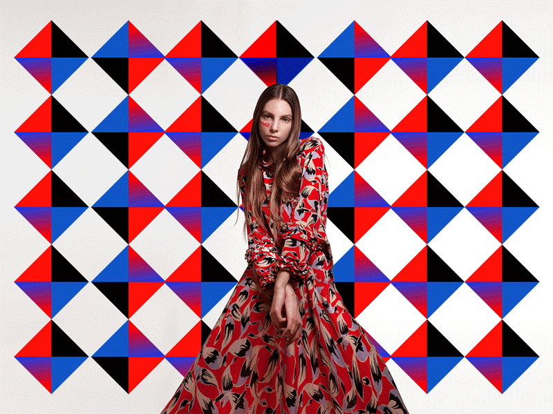 PWR - Animated Fashion Photography - II anahoxha animation fashion fashion design fashion illustration fashion illustrator gif gradient illustration minimal vector