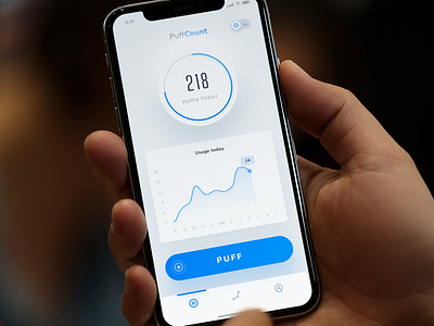 Puff Count - Keep Track of Your Vaping Habits iphone app iphone app design iphone app development iphone app development company puff count