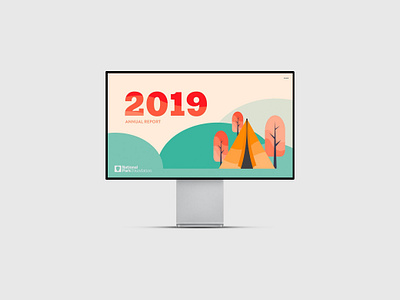 Annual Report adobe colors design flat illustration monochrome procreate red ui vector