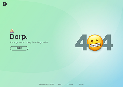 daily ui 008 008 404 page daily ui 008 emoji gradient