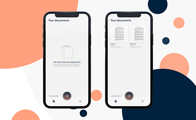 Documents - iOS App agency documents ios ios13 maker material pdf scan scanapp scanner uidesign uxdesign