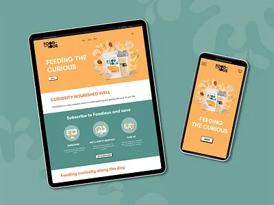 "FOODIOUS" - home page design bold colors branding food graphic design icons iconset landing page ui uiux web web designer web page web page design webdesign website website design