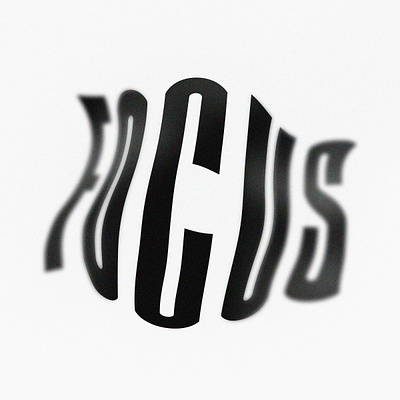 Focus depth of field experiment design experimental font graphicdesign photoshop type typeface typogaphy