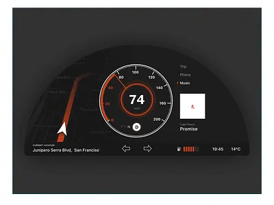 Daily UI #34 | Car Dashboard 🚕🚕🚕 car daily ui daily ui 034 daily ui challange daily ui challenge dark ui dashboard design figma minimal product design ui uipractice uiux ux ui
