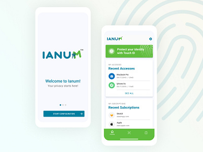 Ianum App app design ios iphone ui ux