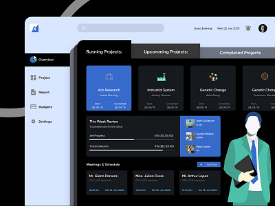 Management dashboard (Dark version) analytics app charts clean charts cuberto colour creative dashboard design design experience interface form gauge graphics icons illustration minimal minimal sketch saas app survey wizard typography ui elements ui ui kit ui uidesign uiux user user experience web app