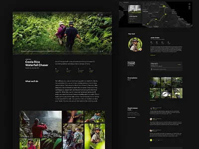 Adventures Dark Mode adventures dark darkmode design map product page ui video