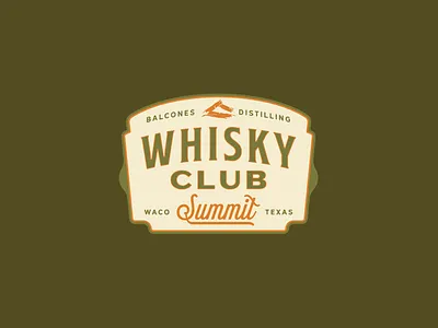 Whisky Summit Logo badge camping parks patch recreation vector