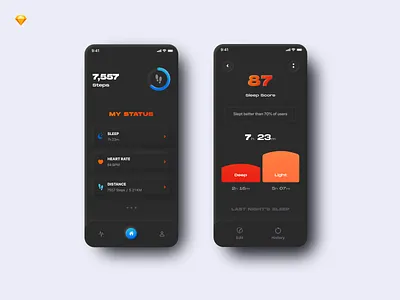 Mobile App For Fitness Tracker fitness app mobile ui uidesign ux uxdesign
