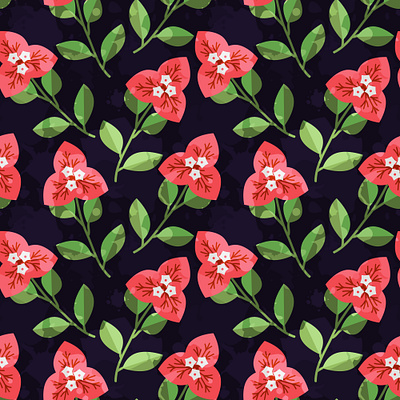 Seamless bougainvillea bugambilia decorative design floral floral pattern flower nature pattern seamless surface design texture