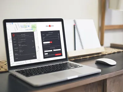 RealVision - Desktop map onboarding real estate scheduling sketch ui
