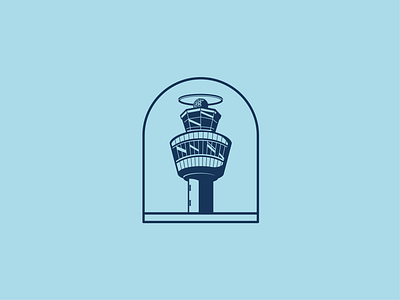 Tower + Halo air control graphic illustration tower traffic vector