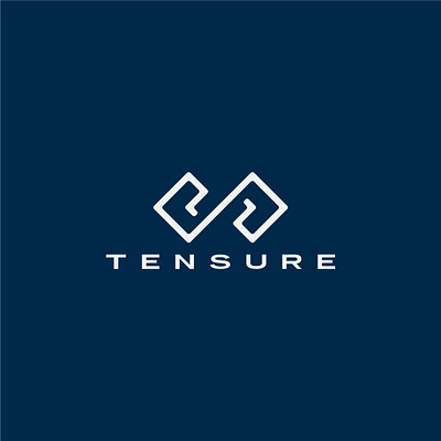 Tensure Stacked Logo benton sans branding cincinnati coding logo logo mark mark simple tech logo typography