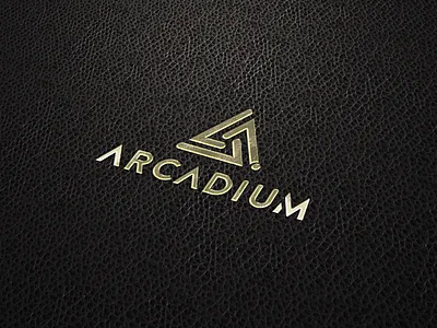 Arcadium Brand Identity arrow art branding branding and identity logo media production tech triangle vr