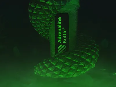 Adrenaline bottle 3d animation bottle cinema4d design product render shaker zbrush