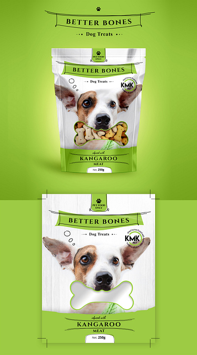 mock up small pouch dog bone treats dog dog food dog treats package design pet food pet package design pet treats pets pouch design