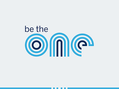 be the one brand identity branding design event event branding lines lockup logo meeting sales sales meeting thick lines vector