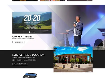 3D Church's Home Page church ui ui design ux web design