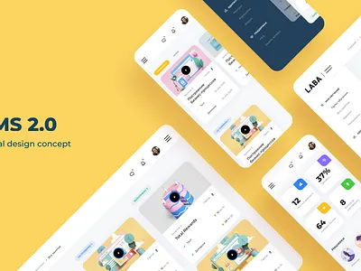 Final visual concept lms 2.0 analytics application chat crm dashboad design gamification interface kanban lms menu menu card menu design menubar mobileapp simple stats ui ux webapp