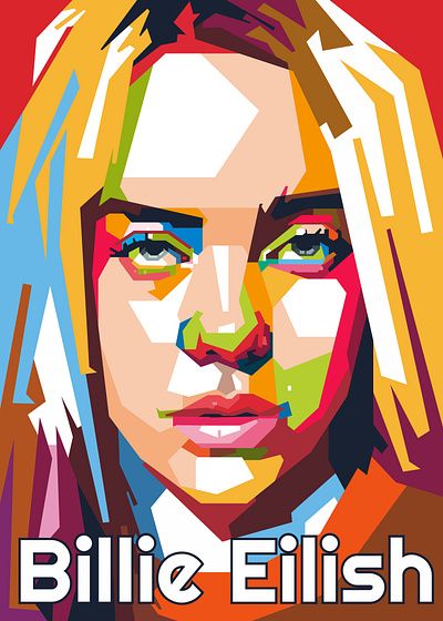 Billie Eilish art billie eilish design digital illustration illustrations popart portrait vector vector illustration