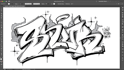 Stickers for Snuk One branding digital art graffiti graffiti art graffiti digital hand drawn handlettering illustrator lettering type design vector