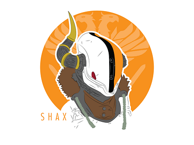 Shax avatars design destiny 2 flat illustration illustrator minimalist shax vector