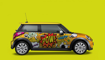 Super Cooper bmw book comic hero mini cooper super vehicle vehicle wrap