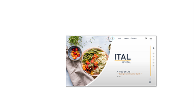 Ital is Vital design illustration ui ux website